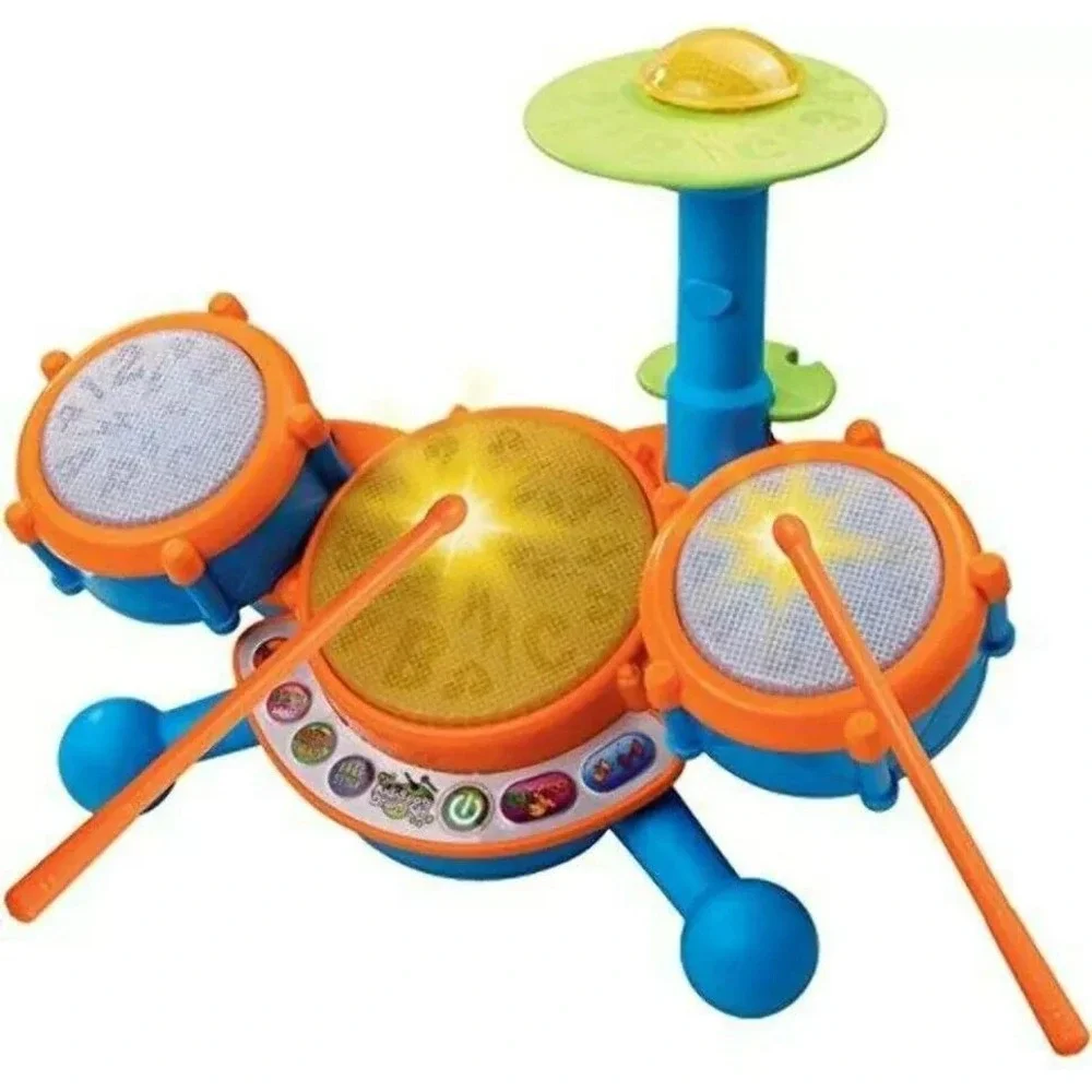 VTech KidiBeats Kids Drum Set Orange NEW cational Musical‎ Toy